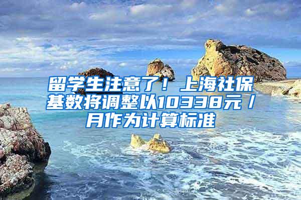 留学生注意了!上海社保基数将调整以10338元/月作为计算标准