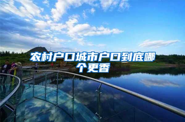 农村户口城市户口到底哪个更香