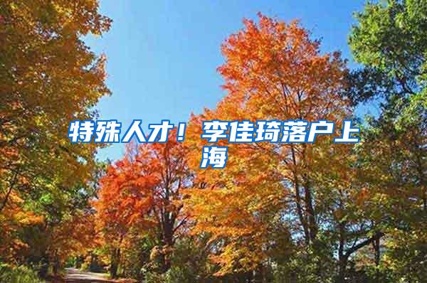特殊人才！李佳琦落户上海