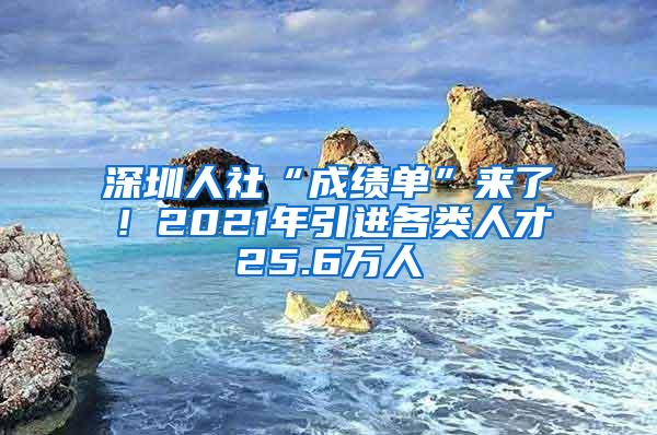 深圳人社“成绩单”来了！2021年引进各类人才25.6万人