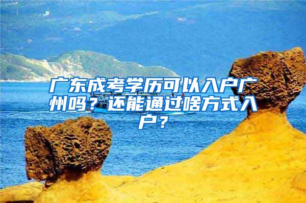 广东成考学历可以入户广州吗？还能通过啥方式入户？