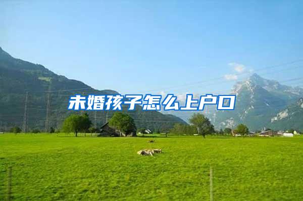 未婚孩子怎么上户口