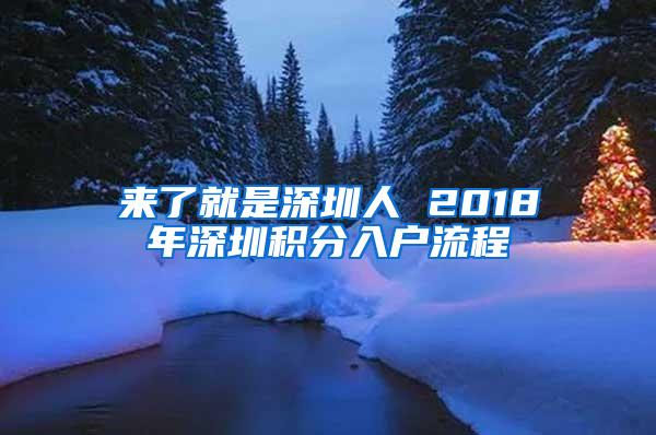 来了就是深圳人 2018年深圳积分入户流程