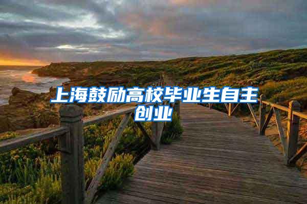 上海鼓励高校毕业生自主创业