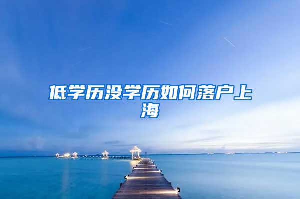 低学历没学历如何落户上海