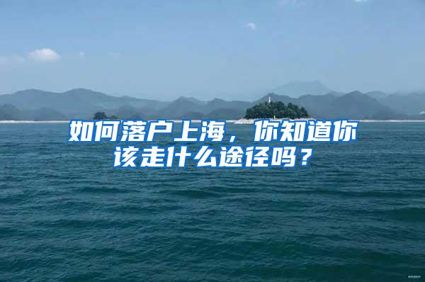 如何落户上海,你知道你该走什么途径吗?