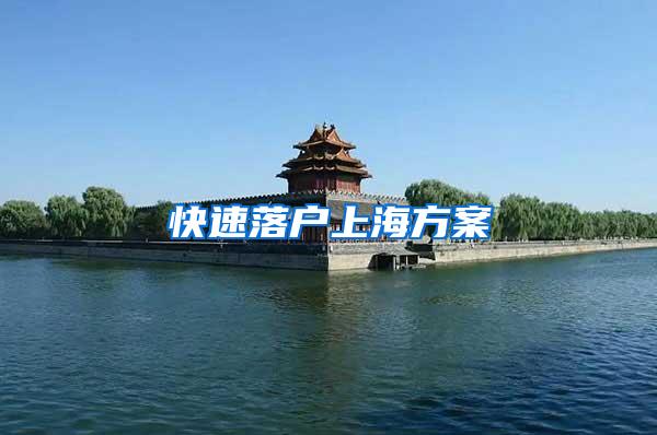 快速落户上海方案