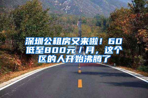 深圳公租房又来啦！60㎡低至800元／月，这个区的人开始沸腾了