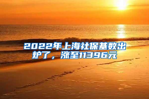 2022年上海社保基数出炉了,涨至11396元