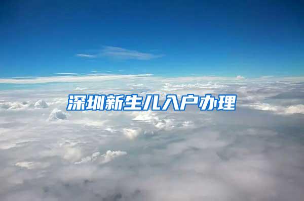 深圳新生儿入户办理