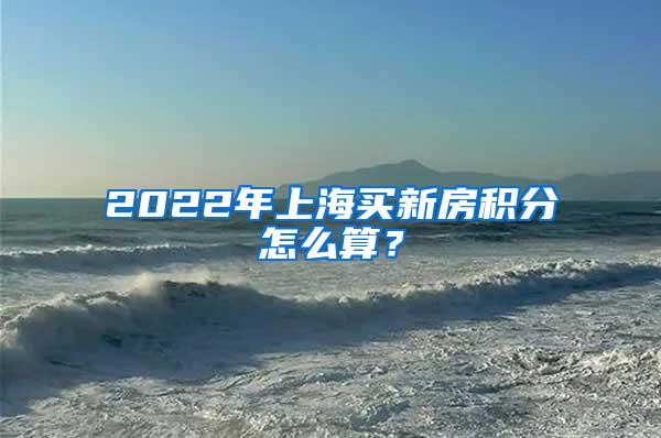 2022年上海买新房积分怎么算?
