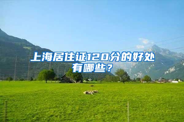 上海居住证120分的好处有哪些?