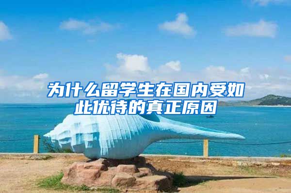 为什么留学生在国内受如此优待的真正原因