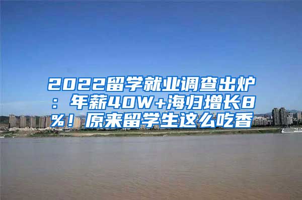 2022留学就业调查出炉：年薪40W+海归增长8%！原来留学生这么吃香
