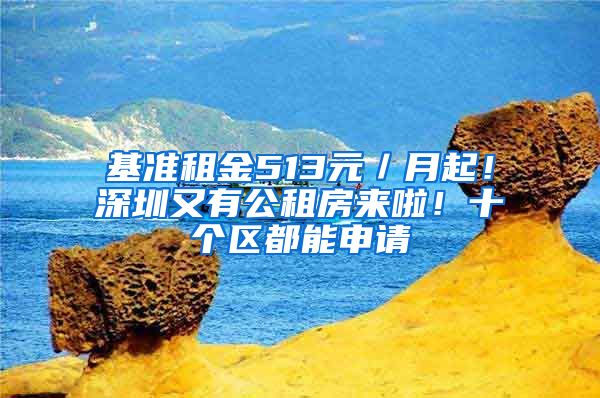 基准租金513元／月起！深圳又有公租房来啦！十个区都能申请