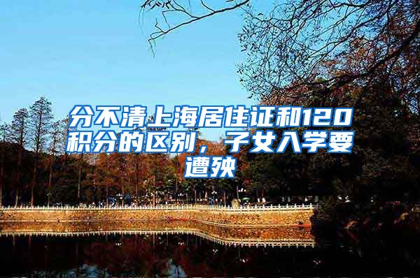 分不清上海居住证和120积分的区别,子女入学要遭殃