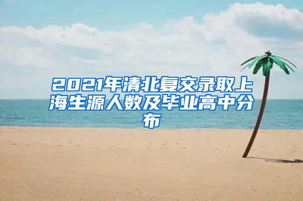 2021年清北复交录取上海生源人数及毕业高中分布