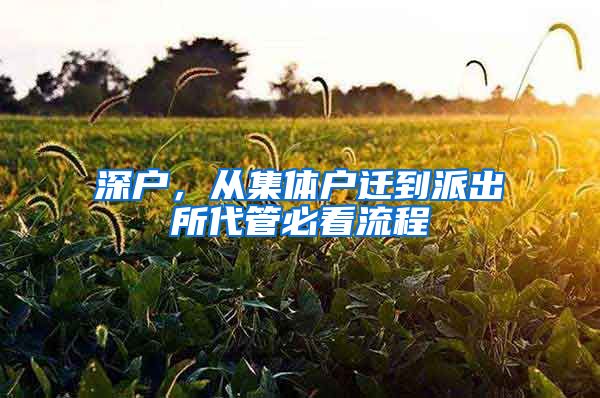 深户，从集体户迁到派出所代管必看流程