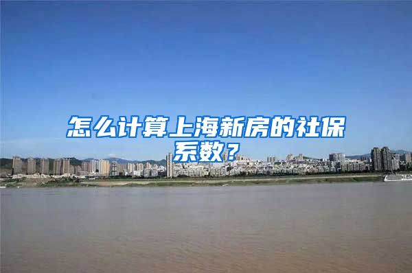 怎么计算上海新房的社保系数?