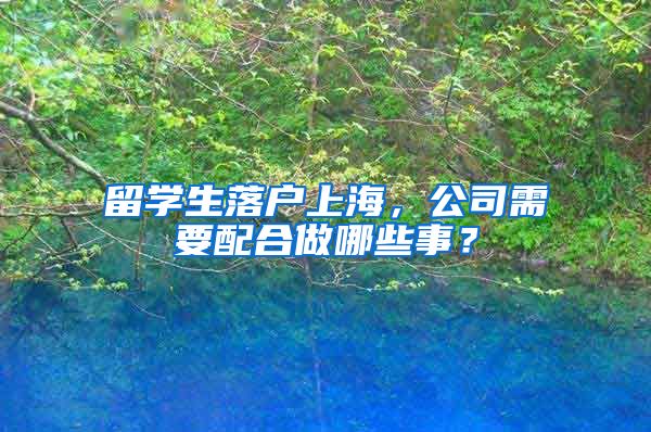 留学生落户上海,公司需要配合做哪些事?