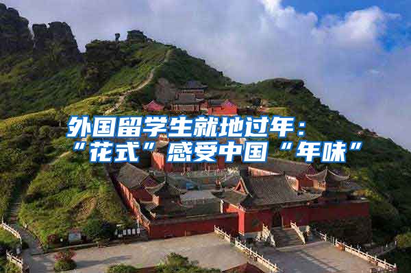 外国留学生就地过年:“花式”感受中国“年味”