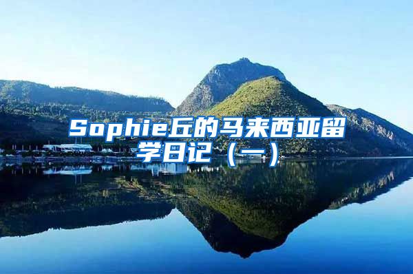 Sophie丘的马来西亚留学日记（一）