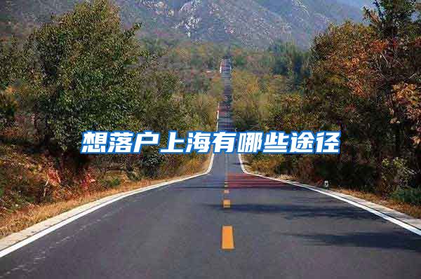 想落户上海有哪些途径