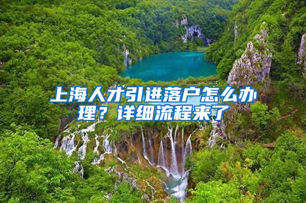 上海人才引进落户怎么办理？详细流程来了