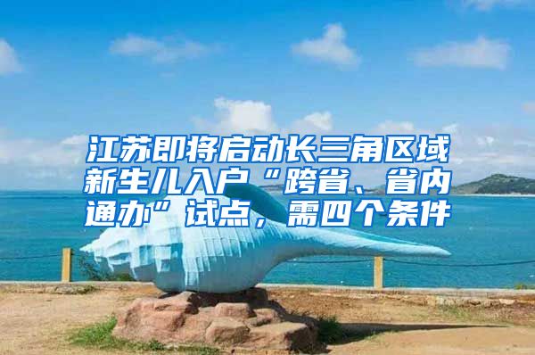 江苏即将启动长三角区域新生儿入户“跨省、省内通办”试点，需四个条件