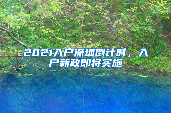 2021入户深圳倒计时,入户新政即将实施