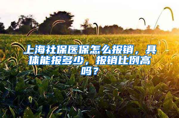 上海社保医保怎么报销，具体能报多少，报销比例高吗？