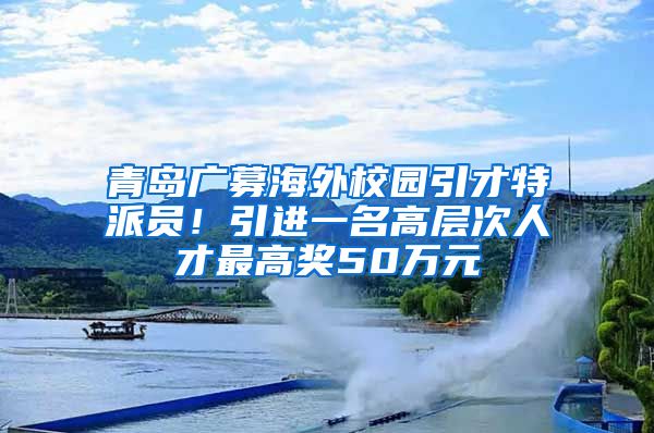 青岛广募海外校园引才特派员！引进一名高层次人才最高奖50万元