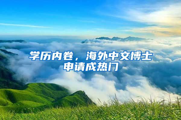 学历内卷,海外中文博士申请成热门