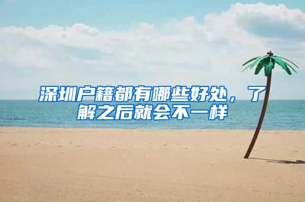 深圳户籍都有哪些好处,了解之后就会不一样