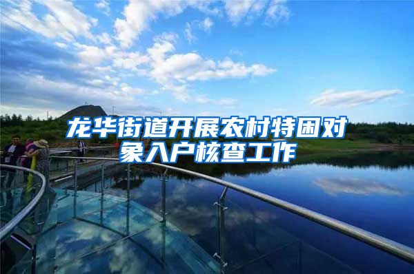 龙华街道开展农村特困对象入户核查工作