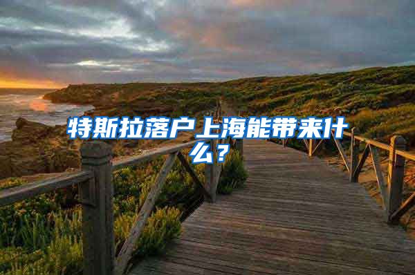 特斯拉落户上海能带来什么？
