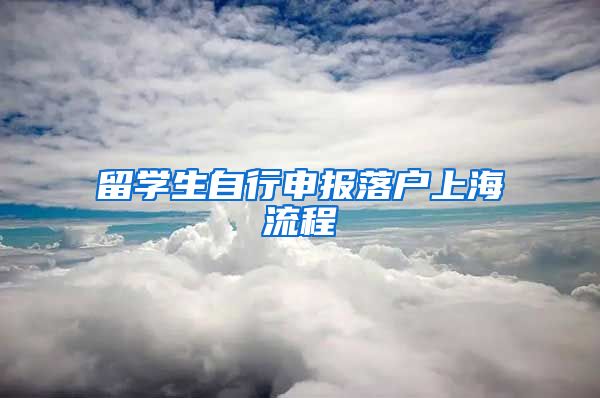 留学生自行申报落户上海流程