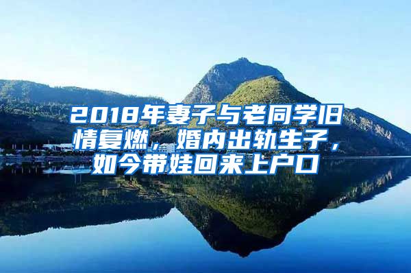 2018年妻子与老同学旧情复燃，婚内出轨生子，如今带娃回来上户口