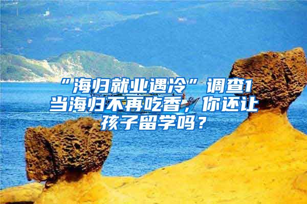 “海归就业遇冷”调查1 当海归不再吃香，你还让孩子留学吗？
