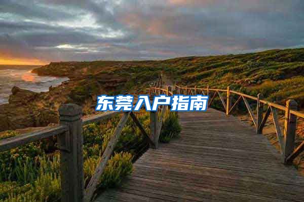 东莞入户指南